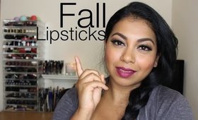 Drugstore & High End Lipsticks For Fall / Autumn