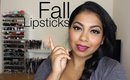 Drugstore & High End Lipsticks For Fall / Autumn