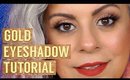 Gold Eyeshadow Tutorial For Women Over 40