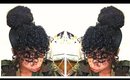 Curly Bangs & Faux Bun | Natural Hair Tutorial
