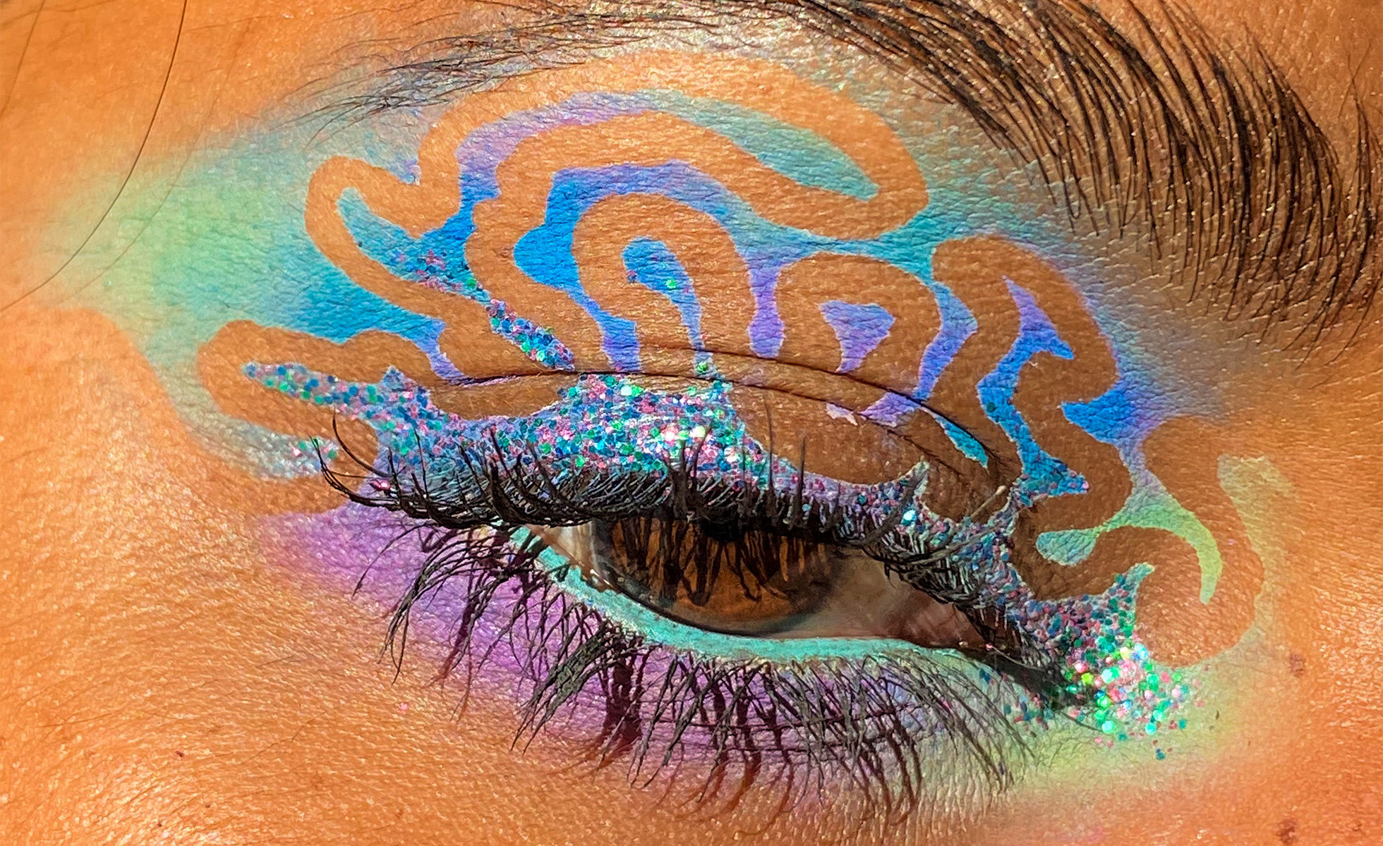 Photo: Lavanya Wiles | “Peel Reveal” eye makeup look