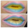 Pastel Ombre Lip with Yellow and Gold