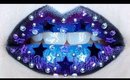 Starry Night Galaxy Lip Art ft Coloured Raine & Born Pretty