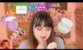 YESSTYLE HAUL - Korean makeup TRY ON!