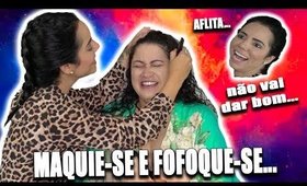 ELA NÃO SABIA NADA DE MAKE MAS TENTOU ME MAQUIAR OLHA COMO FICOU - COM MONIQUE ELIAS!