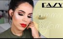 Easy Natural Eye with Red Lips | Summer Glam Tutorial