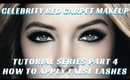 How to Apply False Eyelashes | Celebrity Red Carpet Makeup Tutorial Series 4- mathias4makeup