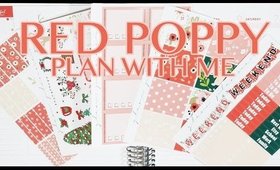 Red Poppy Plan with Me \\ Erin Condren Vertical