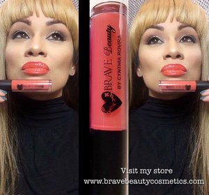  Highly pigmented and long lasting orange colored lip gloss 