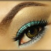 Soft brown & turquoise look