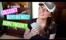 Q&A #11: Honeymoon Destinations, College Plans, + More!