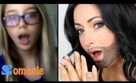 PRANK! A girl with beard is on Omegle!