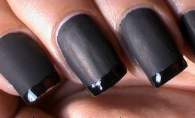 Black Matte Nail Polish Deigns + How to Make Matte Polish at Home?!