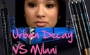 Battle: UD 24/7 VS Milani Black Eyeliner Pencils