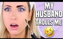 Husband Buys My Makeup & Creates A Tutorial?! || NEW DRUGSTORE MAKEUP TESTED