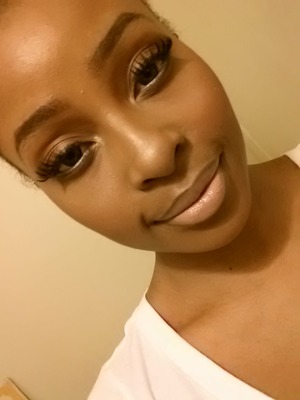This is a neutral look I created using Lime Crime Coquette.