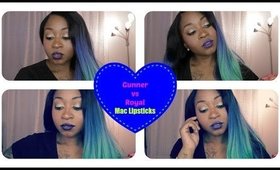 Mac Royal Matte Lipstick vs Mac Gunner Lipstick | Comparison/Try On Session