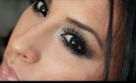 How to: Metallic Silver and Glitter Makeup