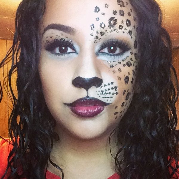 Leopard Halloween makeup | Cinthya T.'s (CinTmakeup) Photo | Beautylish