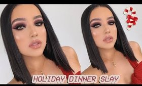 HOW TO SLEIGH YOUR RELATIVES AT HOLIDAY DINNER MAKEUP | 5 DAYS OF GLAM | AMANDA ENSING