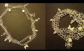 DIY Chain Necklace With Charms / Wrap Charm Bracelet SUPER EASY