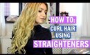 How to: Curl hair with straighteners