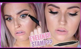 PERFECT WINGED EYELINER STAMP?! 😱🆒 Does It Work!? 🤔