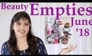 Project Pan Challenge VI: Beauty Empties June 2018