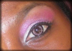 "Pink All The Way" Pink Contacts, Pink Eyeshadow... Im a fan of PINK!!!