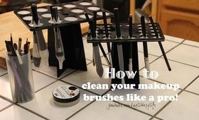 How to clean your makeup brushes like a pro!!!!