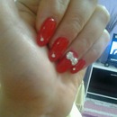  red nail art