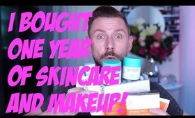 I BOUGHT ONE FULL YEAR OF SKIN CARE AND MAKEUP!