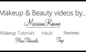 Welcome To My Channel! | MariamRenne