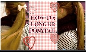 HOW-TO: ADD AN INCH OF LENGHT TO YOUR PONYTAIL!