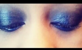 Fantasy blue  steel makup look