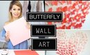 DIY Butterfly Wall Art Decor | Wedding Ideas | ANN LE
