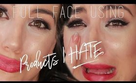 Full Face Using Products  I HATE | QuinnFace