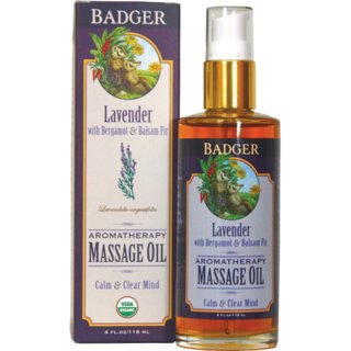 Badger Lavender Aromatherapy Massage Oil
