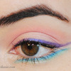 Colorful Take on Winged Liner