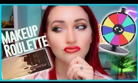 Too Faced Chocolate Gold Palette Review/Live Swatch + RANDOM MAKEUP ROULETTE TUTORIAL