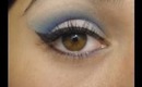 dark to light blue makeup tutorial