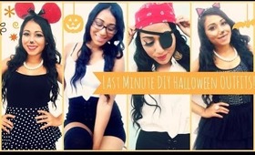 ♥ 4 Last Minute DIY Halloween: Nerd, Pirate, Minnie Mouse & Kitty Cat ♥