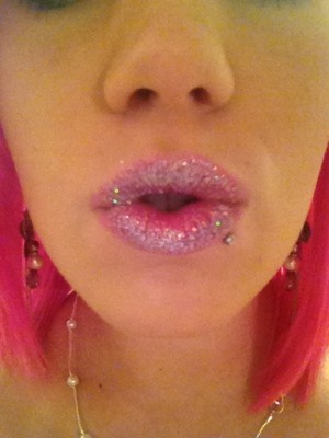 Glitter lips!
