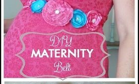 ♥ DIY Maternity Belt / Sash and DIY Fabric or Lace Flower Tutorial ♥