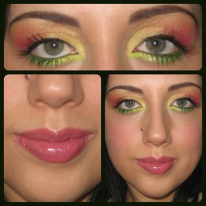 This look kinda reminds me of fruity candy :-)~