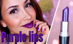 MAKEUP TUTORIAL: Purple Lips | JULIE G