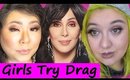Girls Try Drag:  Cher Edition!  Collaboration with Random-Ness AndStuff