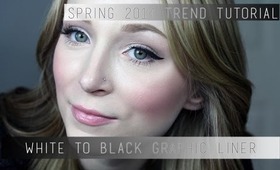 Spring 2014 Trend Tutorial: White Ombre Eyeliner