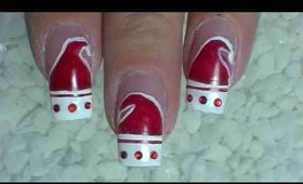 Nail Art Design ❄ Christmas ❄ Santa Claus is coming to nails ❄ Tutorial