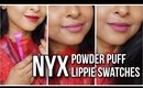 *NEW* NYX POWDER PUFF LIPPIE | SWATCHES & REVIEW | All 8 Shades | Stacey Castanha